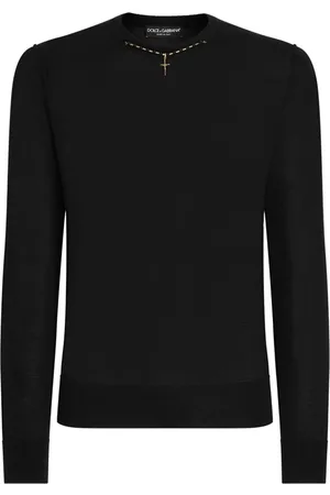 Dolce & Gabbana Sweater med halskæde-applikation