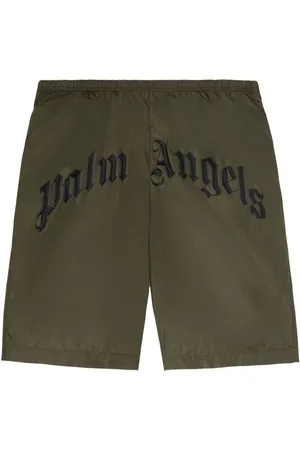 Palm Angels Badeshorts med buet logo