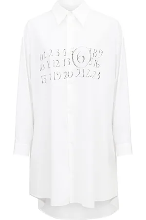 Maison Margiela Skjortekjole med nummermotiv