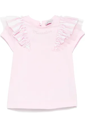 MONNALISA T-shirt med flæsedetalje