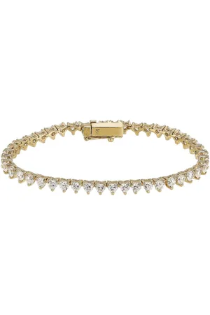 Anabela Chan Petite Eternity Heart armbånd forgyldt med 18 karat hvidguld