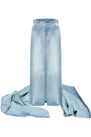 Vetements Jeans med nederdel-detalje