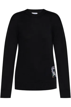 Burberry Sweater med logoapplikation