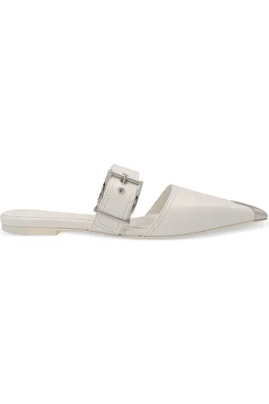 Alexander McQueen Mules i læder med spænderem