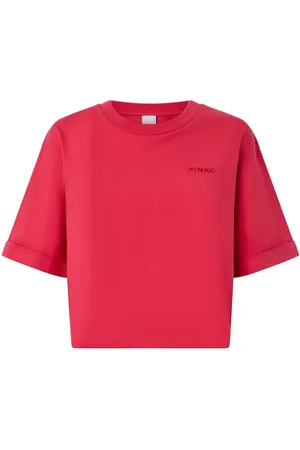 Pinko T-shirt med logobroderi