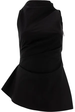 Alexander McQueen Draperet asymmetrisk top