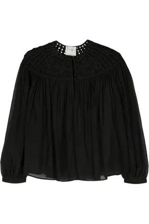 FORTE FORTE Bluse med hæklet panel