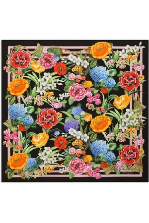 Dolce & Gabbana Tørklæde med blomstertryk