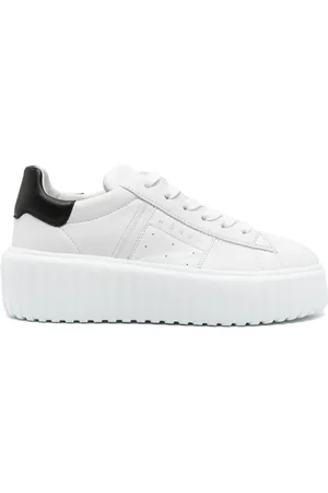 Hogan H-Stripes sneakers i ruskind