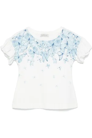 MONNALISA T-shirt med sommerfugletryk