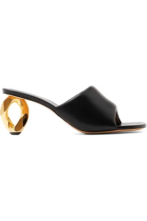 J.W.Anderson 80 mm mules i læder med kæde