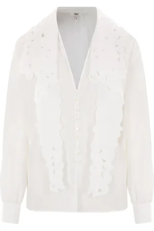 Chloé Lavallière-skjorte med broderi