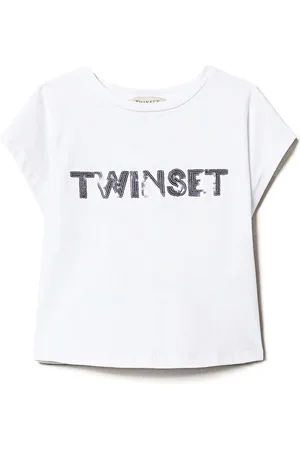 Twin-Set T-shirt med logo-applikation