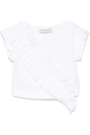 MONNALISA T-shirt med flæseapplikation