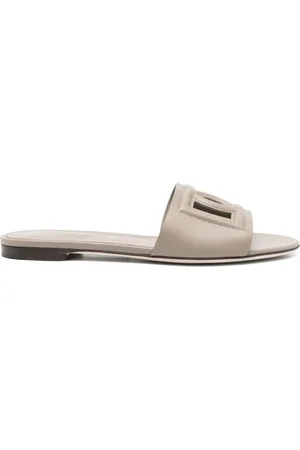 Dolce & Gabbana Lædersandaler med DG-logo