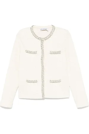 Self-Portrait Cardigan med perleudsmykning