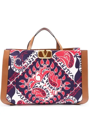 VALENTINO GARAVANI VLogo Signature tote med bandana-tryk