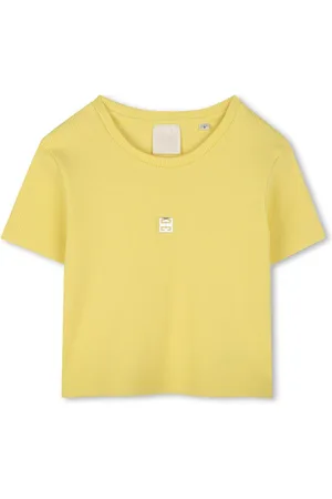Givenchy Ribstrikket T-shirt med logoplade