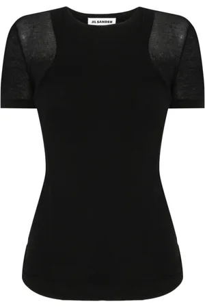 Jil Sander T-shirt i crepe