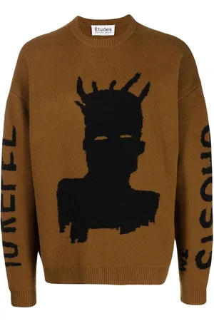 Etudes Sweater med grafisk tryk