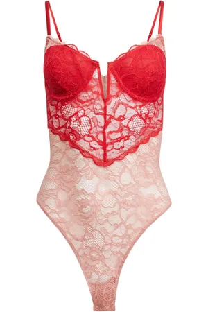 FLEUR DU MAL Bouquet bodysuit med blondehjerte