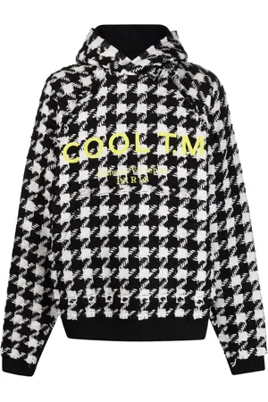 COOL T.M Hættetrøje med houndstooth-mønster
