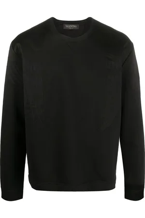 VALENTINO GARAVANI Rockstud Eagle sweatshirt med rund hals