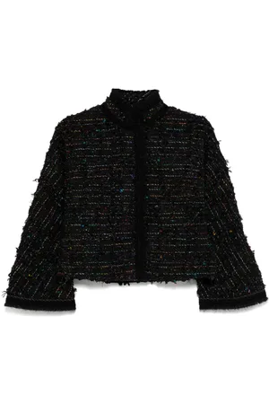 SHIATZY CHEN Sense of Ink Collection-jakke i tweed med kinakrave