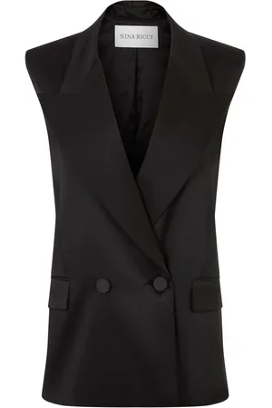 Nina Ricci Dobbeltradet blazer i satin