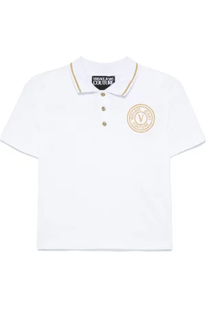 VERSACE Polo med broderet logo