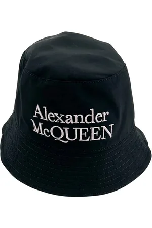 Alexander McQueen Vendbar bøllehat med logobroderi