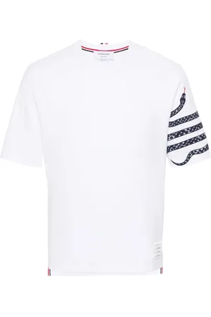 Thom Browne T-shirt i bomuld med slangebroderi