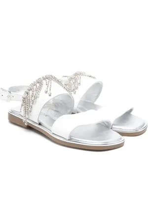 MONNALISA Sandaler med krystal-frynser