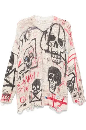 R13 Sweater med tryk