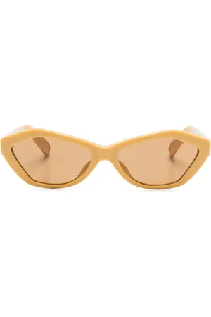 Linda Farrow X Jacquemus solbriller med geometrisk stel