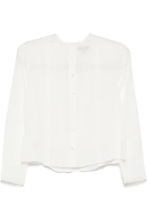 SHIATZY CHEN Top med chiffon-broderi