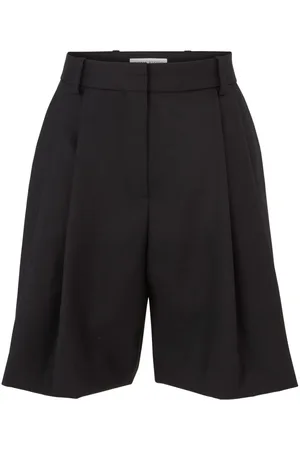 Nina Ricci Uldshorts med brede ben og plisseret detalje