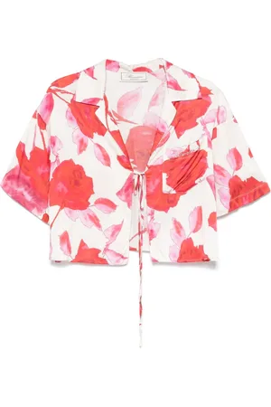 BLUMARINE Blomstret skjorte