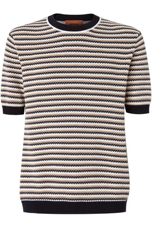 Missoni T-shirt med zigzagmønster