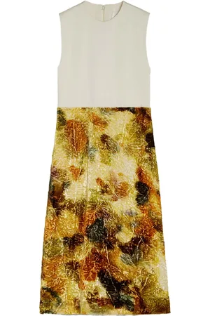 Jil Sander Midi-kjole i jacquard