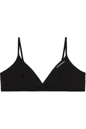 Sporty & Rich Trekantet bikinitop med logotryk