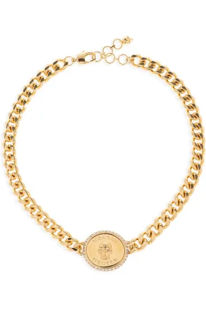 Alexander McQueen Sovereign choker-halskæde med dødningehoved