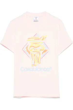 Casablanca T-shirt med Diamond Column-tryk