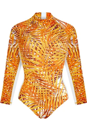 Vilebrequin Rashguard med palmebladtryk