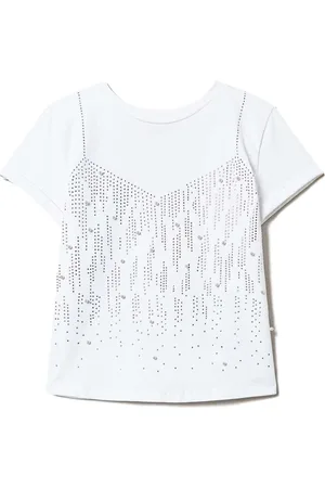 Twin-Set T-shirt med krystaludsmykning