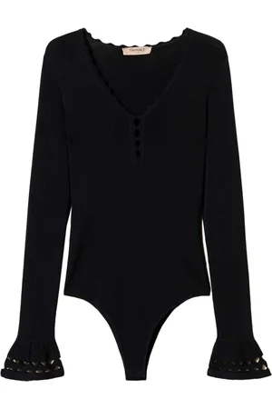 Twin-Set Strikket bodysuit med geometrisk mønster