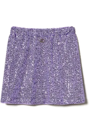 Twin-Set Kort pailletudsmykket tweed-nederdel