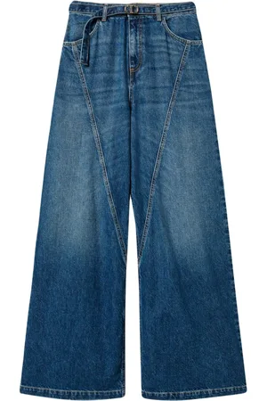 Twin-Set Jeans med brede ben og bælte