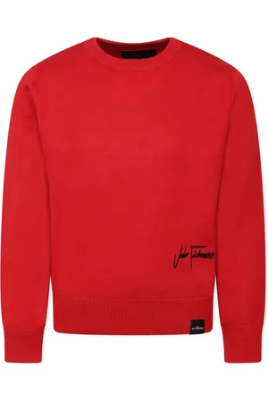 John Richmond Sweater med logo-broderi