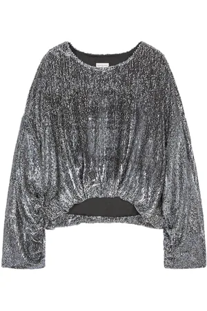 DRIES VAN NOTEN Top med pailletudsmykning